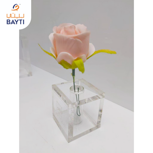 Flower Vase with 1 tube clear