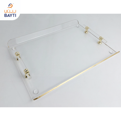 Tray full clear with tube handle