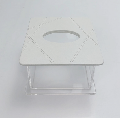 Square Leather Tissue Box