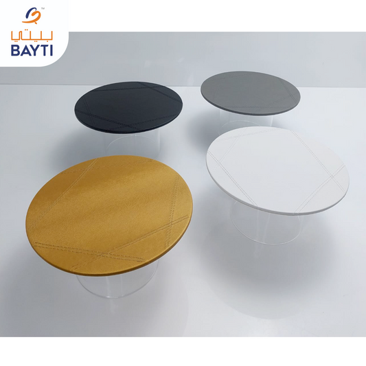 Round Stand Leather